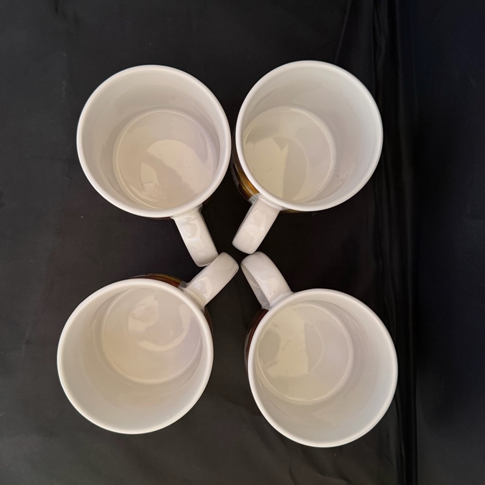 Set Of 4 Jennifer Garant AL DENTE Fat Italian Chef Coffee Mugs By Sakura Table - Picture 10 of 11